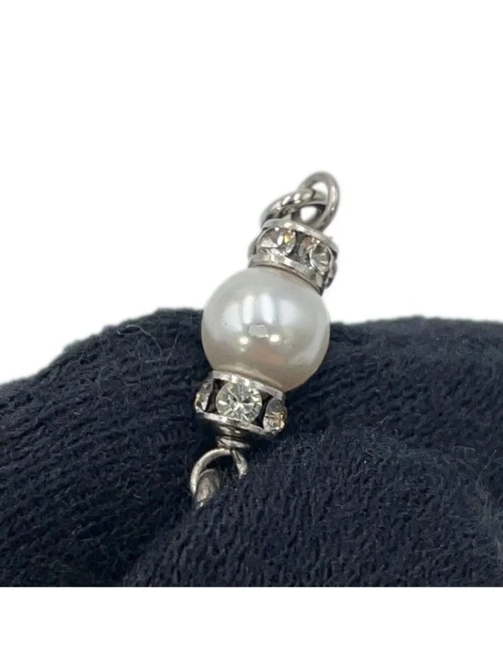 Chanel Bracelet CC Logo Icon Line Stone Faux Pearl - Picture 7 of 10